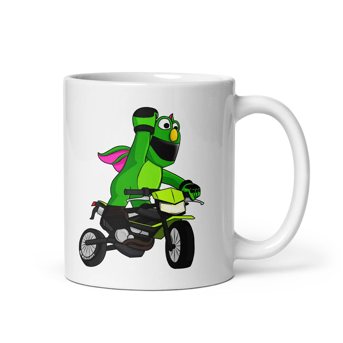Fluffy &ldquo;Let&rsquo;s Go!&rdquo; Ceramic Mug
